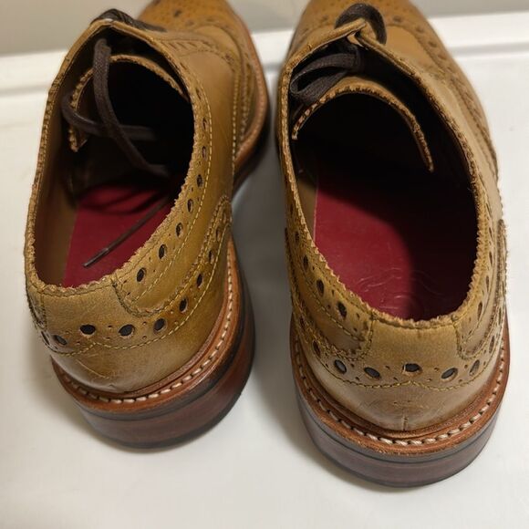 Grenson Archie Gibson Brogue Tan Shoe. Men’s Size 10 C. - Picture 5 of 9